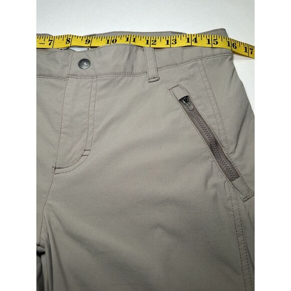 LL Bean Pants Womens 8 Reg‎ Tan Nylon Tapered Leg Outdoors Slacks - Picture 7 of 11